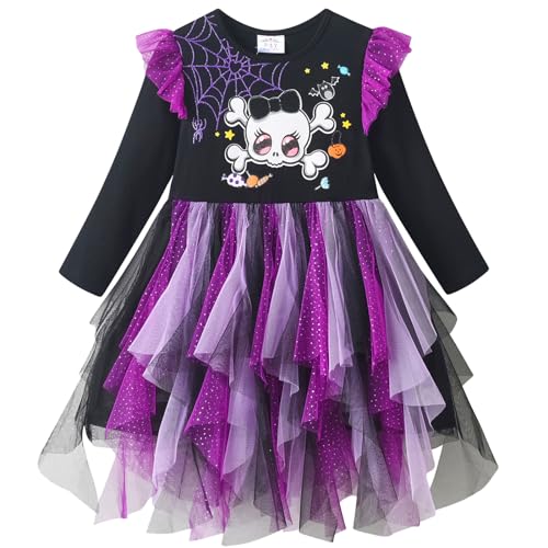 VIKITA Mädchen Kleider Kleid Tüll Prinzessinenkleid Festlicheskleid Party Hochzeit Geburtstag LH4118A 5T von VIKITA