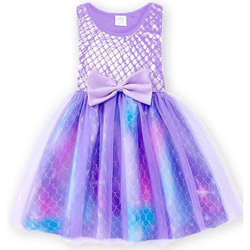 VIKITA Mädchen Kleider Meerjungfrau Kleid Tüll Party Hochzeit Kleid SH4840 6T von VIKITA