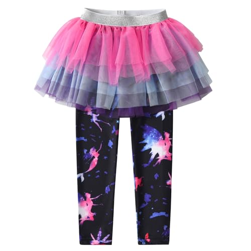 VIKITA Mädchen Leggings mit Rock Kinder Mädchen Meerjungfrau Hosen Röcke FS109 5-6 Jahre von VIKITA