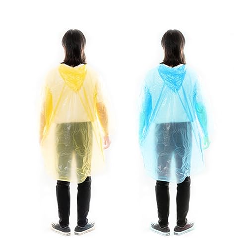 VIKY® 8 Stück Regenponcho Einweg Erwachsene,Einweg Regenponcho Festival,Regencape Damen,Herren Wasserdicht für Fahrrad,Konzert,Wandern,Regen Poncho Cape Wiederverwendbar,Regenschutz,Durchsichtig von VIKY