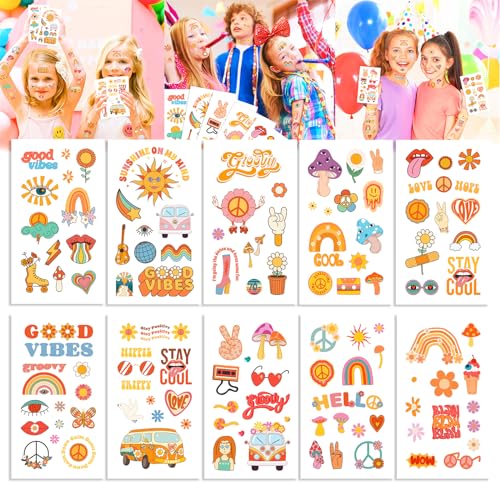 VIKY® Tattoo Kinder Mädchen Jungen, Hautfreundliche Temporäre Kindertattoos, Tattoos für Kinder, Kinder Tattoo zum Aufkleben, Wasserfest Klebetattoos Kinder für Kindergeburtstag Party Mitgebsel von VIKY