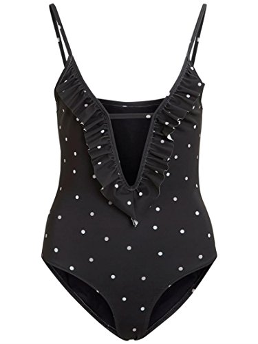 VILA CLOTHES Black Polka-dot Swimsuit VIPISANNA by (L - Black) von Vila