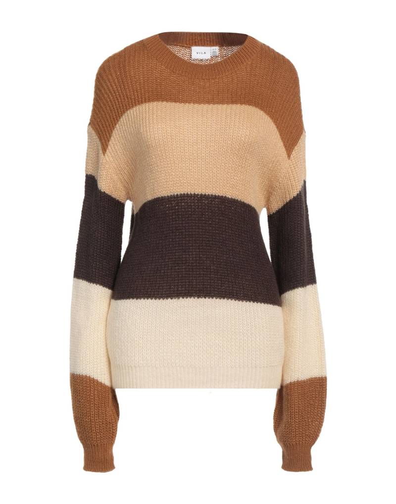 VILA Pullover Damen Kamel von VILA