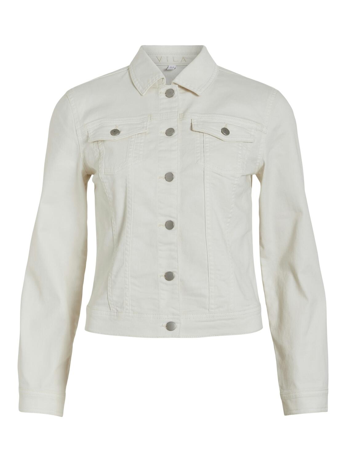 VILA - VIBIRKINA L/S NEW DENIM JACKET/R egret - Gr. - S von VILA