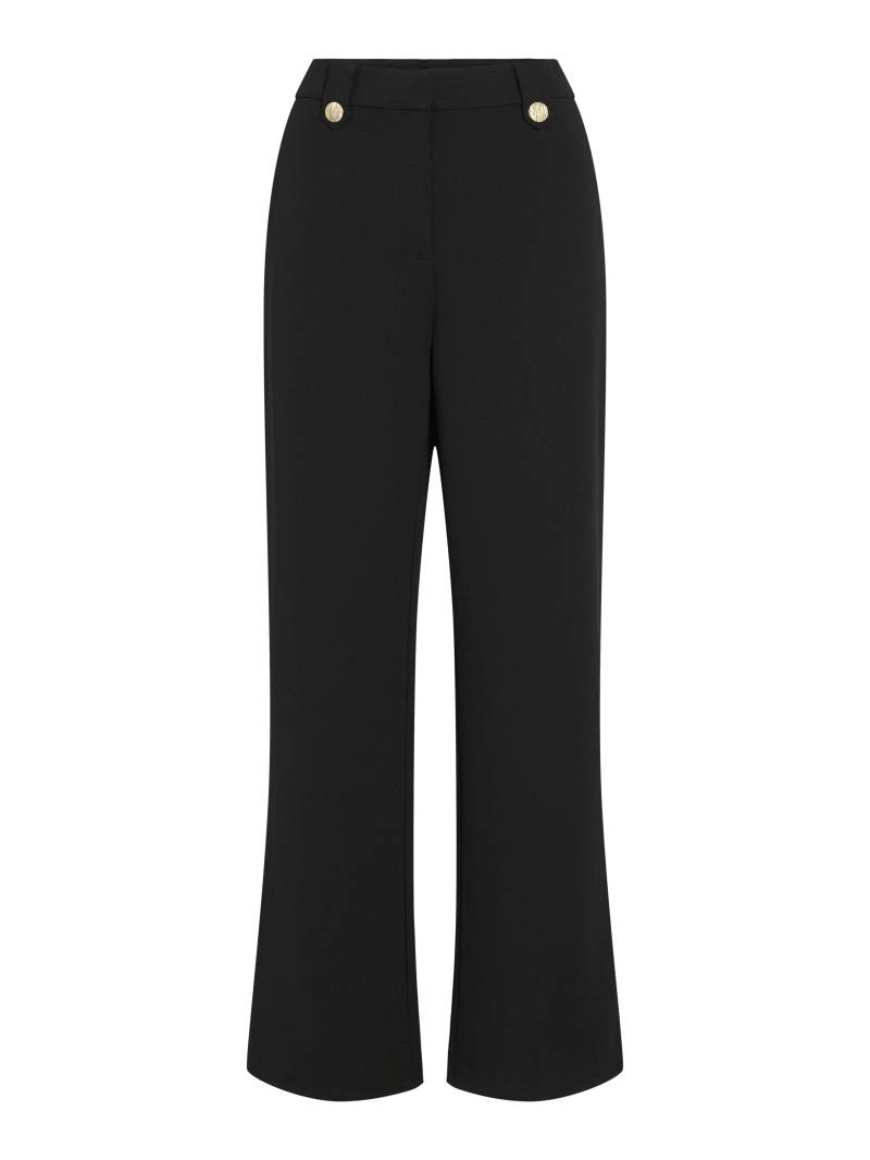 VILA - VICLUA HW WIDE BUTTON PANTS- NOOS black - Gr. - M von VILA