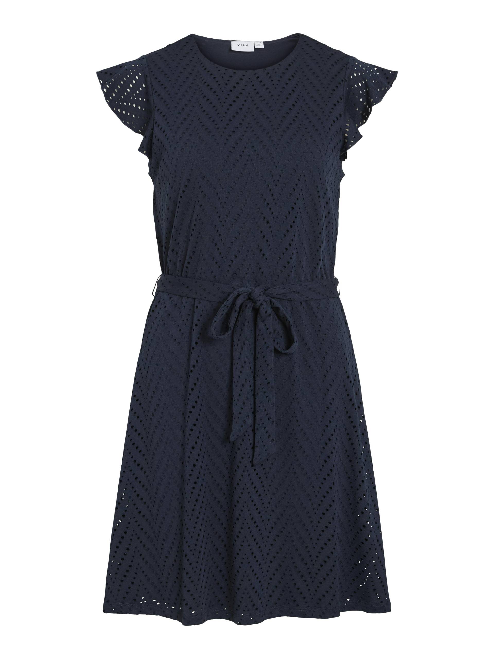 VILA - VIDELAIA O-NECK CAPSLEEVE DRESS/PB navy blazer - Gr. - M von VILA