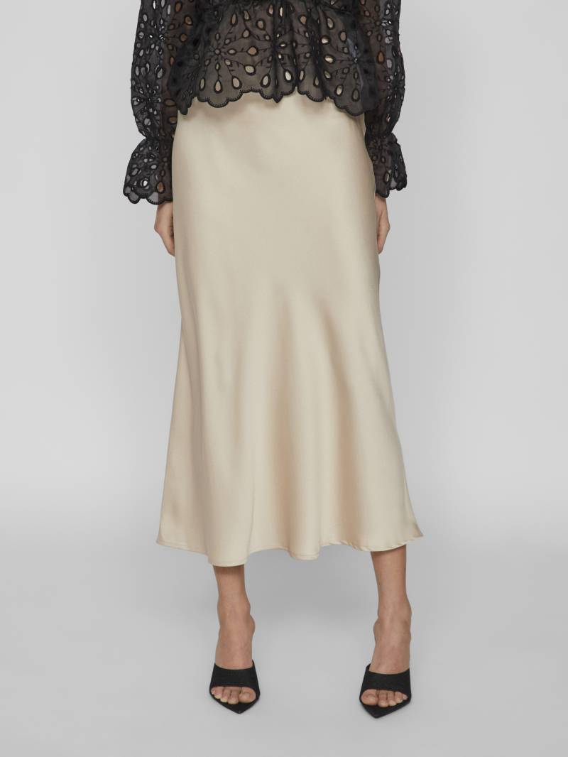 VILA - VIELLETTE HW MIDI SKIRT - NOOS cement - Gr. - 38 von VILA