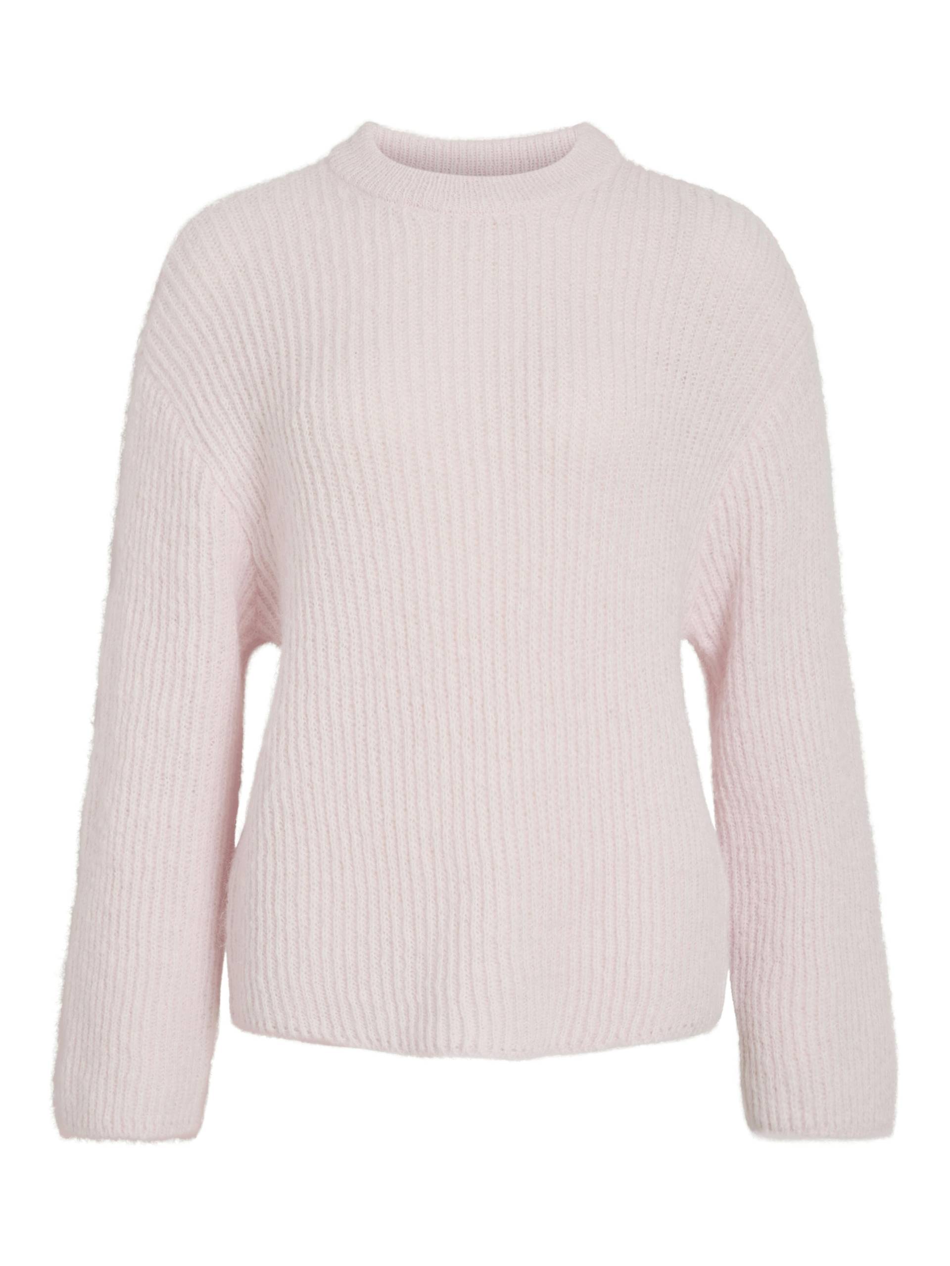 VILA - VIELLIS O-NECK L/S KNIT PULLOVER/R cherry blossom - Gr. - L von VILA