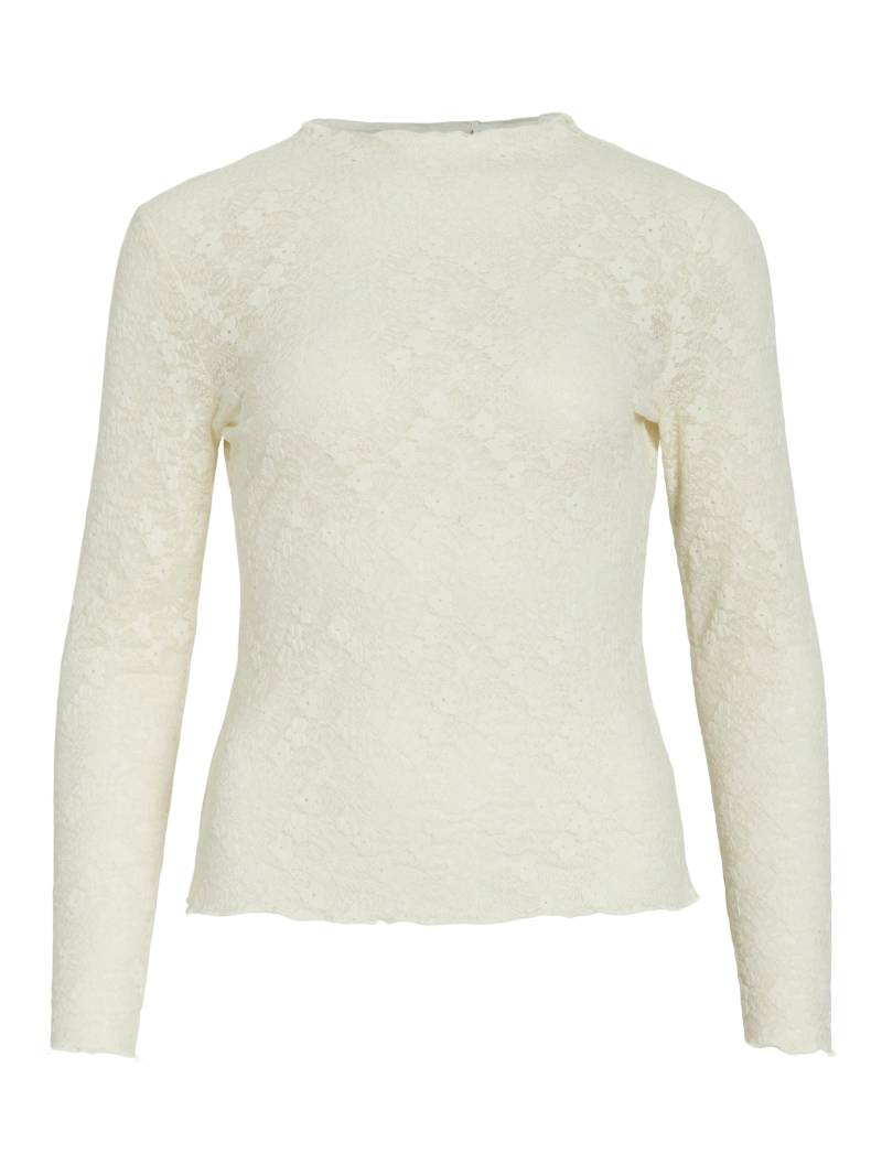 VILA - VIFAY FUNNEL NECK L/S TOP - NOOS egret - Gr. - L von VILA