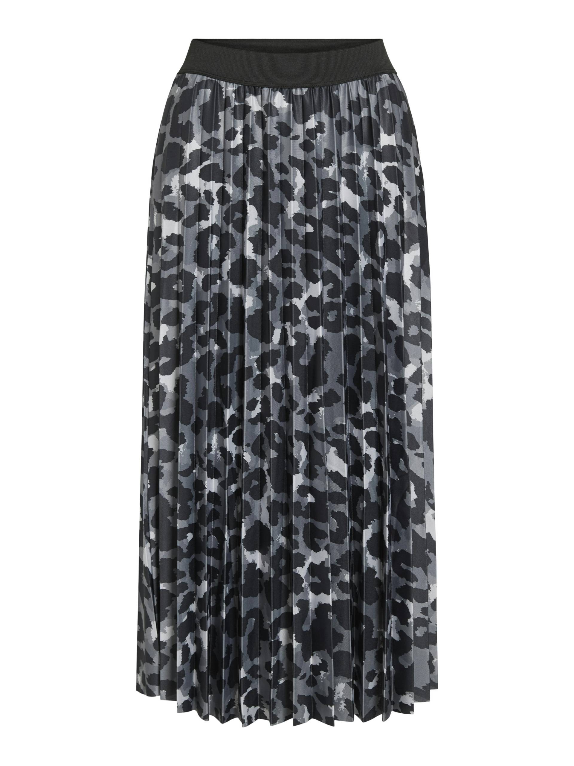 VILA - VINITBAN PRINT MIDI SKIRT - NOOS glacier gray - Gr. - L von VILA