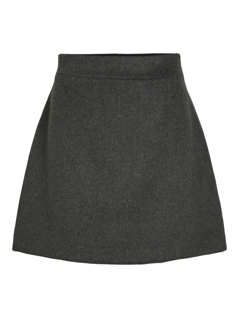 VILA - VIOCTO HW A-LINE TAILORED SKIRT dark grey melange - Gr. - 36 von VILA