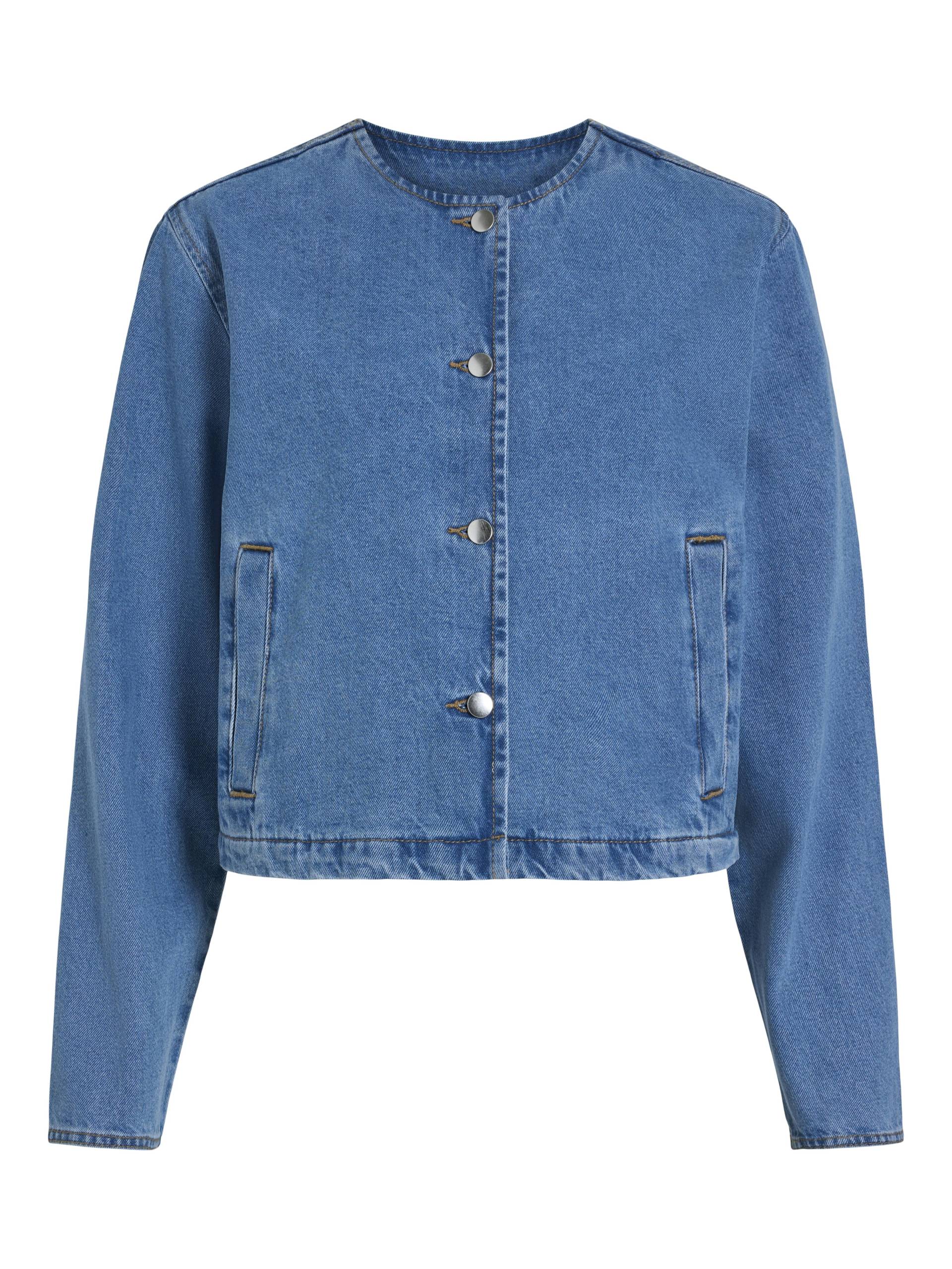 VILA - VIREBA L/S O-NECK DENIM JACKET - NOOS light blue denim - Gr. - 34 von VILA