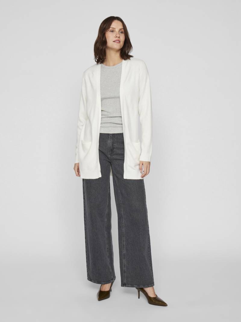 VILA - VIRIL OPEN L/S KNIT CARDIGAN - NOOS white alyssum - Gr. - M von VILA