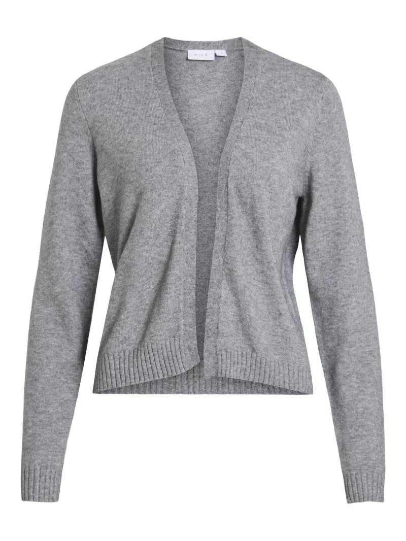 VILA - VIRIL SHORT L/S KNIT CARDIGAN-NOOS medium grey melange - Gr. - M von VILA