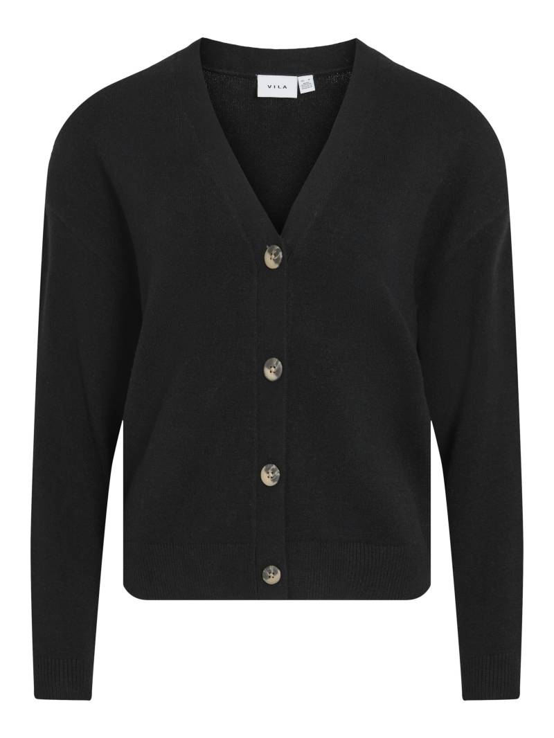 VILA - VIRIL V-NECK KNIT CARDIGAN - NOOS black - Gr. - S von VILA