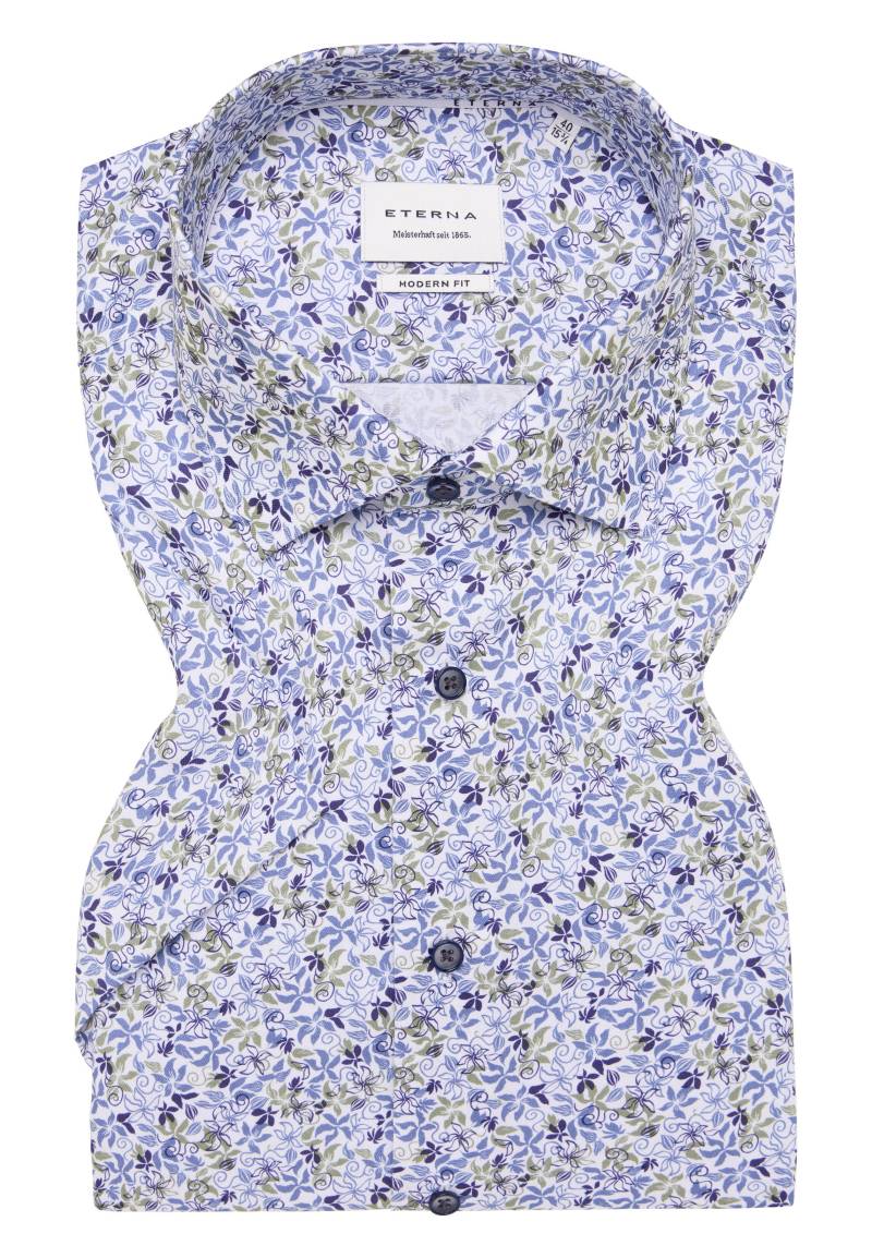 ETERNA - Hemd Twill Kurzarm grün von ETERNA