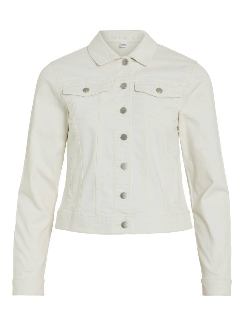 VILA - VISHOW NEW L/S WHITE DENIM JACKET cloud dancer - Gr. - S von VILA