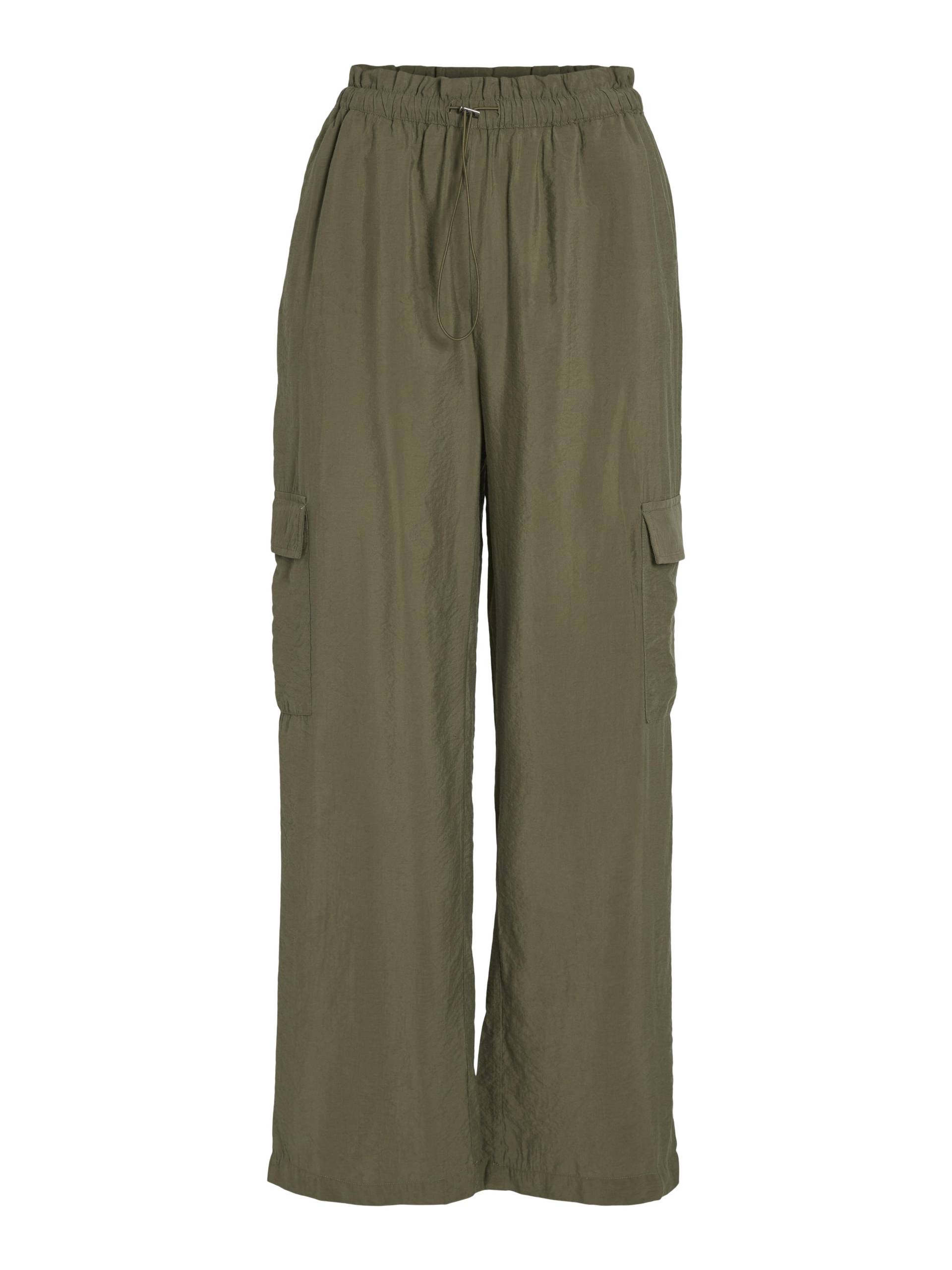 VILA - VISUVA STRAIGHT HW CARGO PANTS dusty olive - Gr. - 38 von VILA