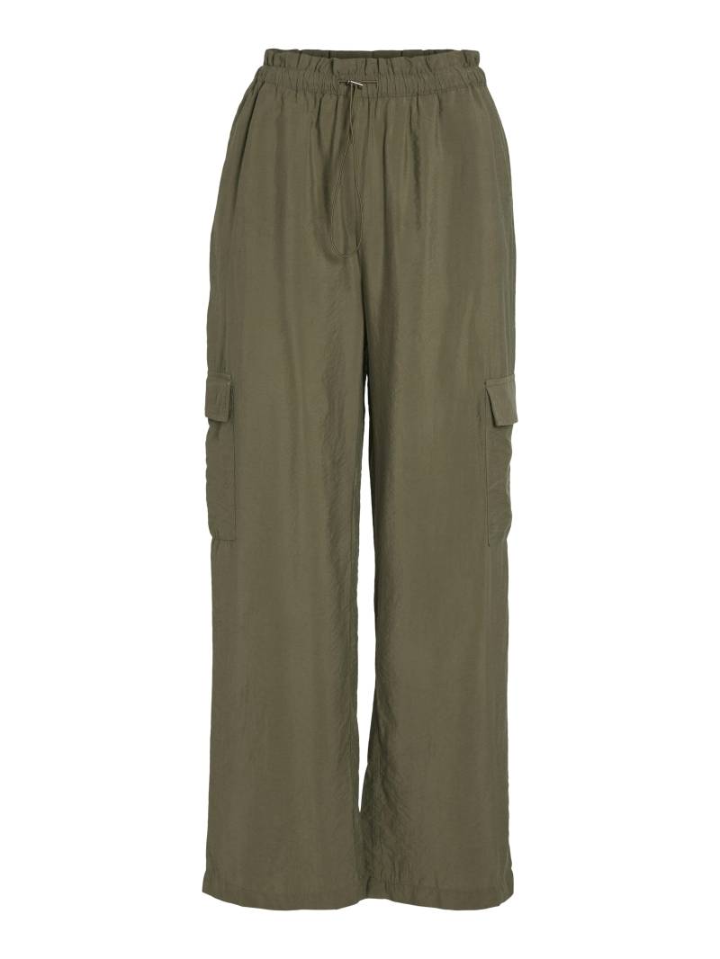 VILA - VISUVA STRAIGHT HW CARGO PANTS dusty olive - Gr. - 38 von VILA