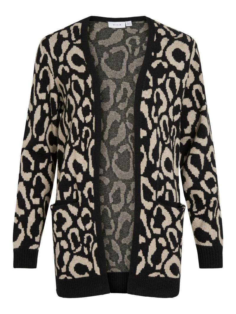 VILA - VITIF OPEN L/S KNIT CARDIGAN - NOOS black beauty - Gr. - M von VILA