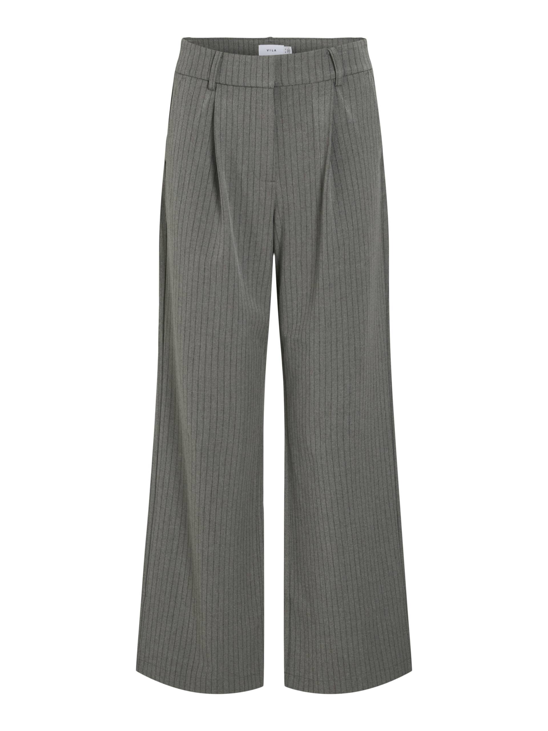 VILA - VIWINNIE SODA HW PLEATED PANTS medium grey melange - Gr. - 40 von VILA