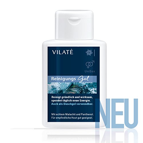 2in1 Reinigungsgel 100ml, Bartshampoo & Duschgel für Männer mit Aloe-Vera. Reinigt und pflegt den Bart. Beruhigt den Juckreiz und bekämpft Bartschuppen - von Vilate von VILATÉ