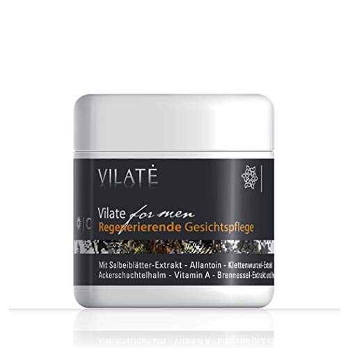 Vilate for men - regenerierende Anti-Aging Gesichtspflege für Männer, 100 ml Herren Gesichtscreme. Mehr als 40 Inhaltsstoffe. Maskulin. Überzeugend. Perfekt. Made in Germany. von VILATÉ