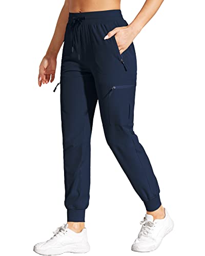VILIGO Damen Jogginghose Cargohose Leichter Wanderhose Schnelltrocken Trekkinghose Marineblau XL von VILIGO