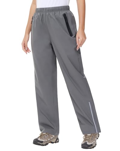 VILIGO Damen Regenhose Wasserdicht Outdoorhose Damen Trekkinghose Überziehhose Wanderhose Damen Leichte Softshellhose zum Fahrrad von VILIGO