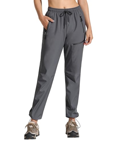 VILIGO Damen Skihose Outdoorhose Wasserdicht Winddichte Softshellhose Warme Gefütterte Trekkinghose Atmungsaktive Schnelltrocknende Thermohose Wanderhose von VILIGO