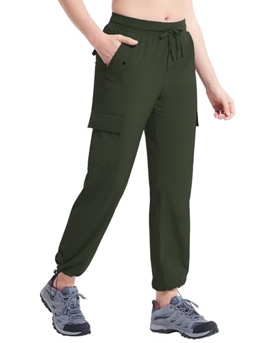 VILIGO Wanderhose Damen Leicht Cargohose Damen High Waist Schnelltrocknen Trekkinghose Damen Wasserbeständig von VILIGO