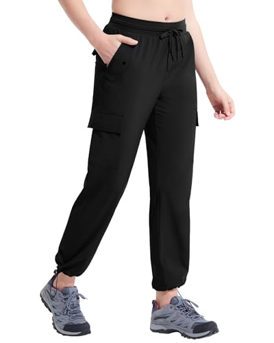 VILIGO Wanderhose Damen Leicht Cargohose Damen High Waist Schnelltrocknen Trekkinghose Damen Wasserbeständig von VILIGO