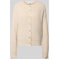 VILLA SOPHIE Strickjacke aus Viskose-Mix Modell 'NAOMI' in Beige, Größe 1 von VILLA SOPHIE