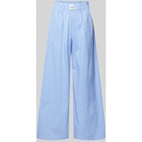 VILLA SOPHIE Wide Leg Stoffhose mit elastischem Bund Modell 'LUNA' in Hellblau, Größe S/M von VILLA SOPHIE