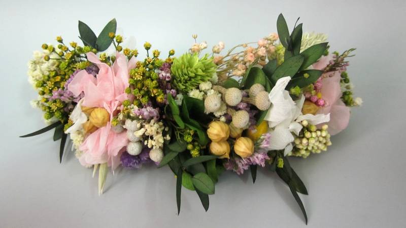 Mittel Blumenkranz | Hinterkopf Mittel Blumenkranz | Hinterkopf von VILLAFLORITAenEtsy