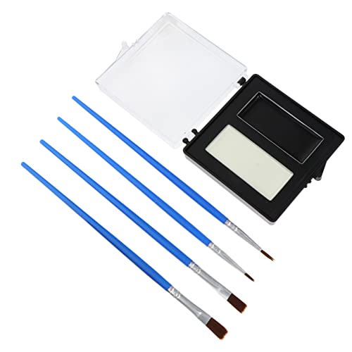 VILLCASE 1 Satz Clown Make-up Farbe Kunstpigment Gruselige Gesichtsbemalung Schädelgesicht Malen Halloween-kostüm-farbset Clown-gesichtsfarbe Schwarze Und Weiße Gesichtsfarbe Bilden von VILLCASE