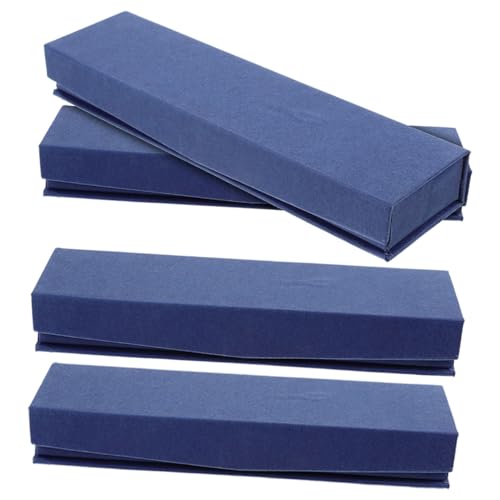 VILLCASE 1 Satz Etui Aufbewahrungsbox Für Stifte Stiftebox Pin-Box Pencil Box Federkästchen Stift Zarter Halter Abteil Einzelner Stifthalter Einzelstift-präsentationskoffer Pp Blue 4 Stück von VILLCASE