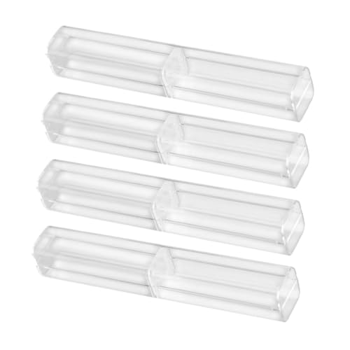 VILLCASE 4stücke Transparente Stifteetuis Kugelschreiber-geschenkboxen Kleine Bleistift-aufbewahrungskoffer Stifteboxen Leer Für Schreibwaren von VILLCASE