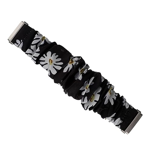 VILLCASE 1 Stück Armband Scrunchie Design Elastisches Stoffarmband Kompatibel mit Sense Weich Dehnbar Trendiges Uhrenband für Damen Herren von VILLCASE
