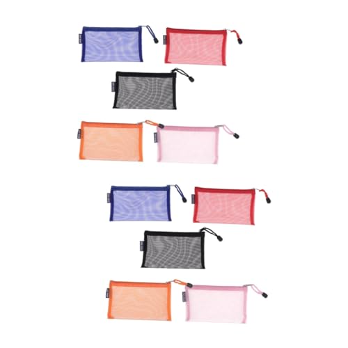 VILLCASE 10 STK Mäppchen Makeup Tasche Kosmetiktasche Cosmetic Bags makeupbag Reisverschluss Vanity Bag tragbare Bleistifttasche Aktentaschen mit Reißverschluss Stifttaschen Bleistifthalter von VILLCASE