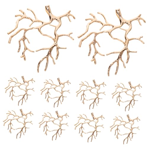 VILLCASE 10stücke Pack Zweig Haarnadeln Dekoration Rustikaler Haarschmuck Für Frauen Zweig Haar Zubehör Dekorative Haarteile Für Hochzeiten von VILLCASE