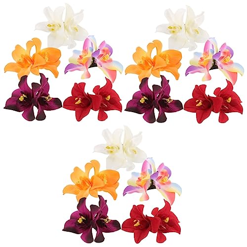 VILLCASE 15 Stk Blumenhaarnadel Am Meer Haarschmuck Für Teenager Plumeria-haarnadel Haarspangen Plumeria-blumenclip Haarspange Für Mädchen Sommerdeko Strand Hawaii Hochzeit Stoff von VILLCASE