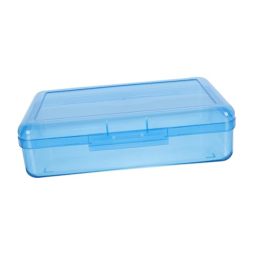 VILLCASE 1Stk Federmäppchen aus Schreibwarenkoffer Markierstift Etui einfaches Federmäppchen Bleistiftbehälter Lagerung Schreibwaren-Box doppelte Kiste Student Plastik von VILLCASE