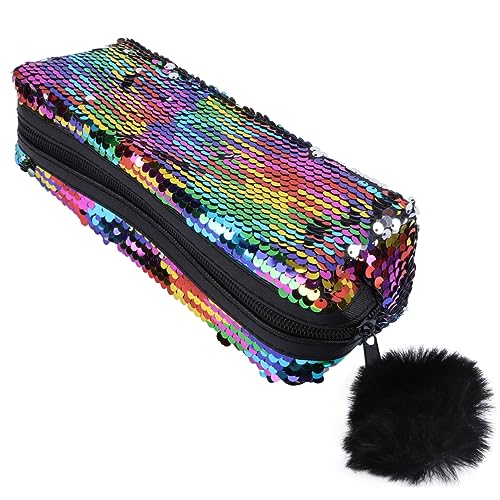 VILLCASE 1stück Glitzerndes Federmäppchen Im Meerjungfrau-Stil Multifunktionale Stiftetasche Strapazierfähigem Für Schule Und Aufbewahrung Von Schreibwaren von VILLCASE