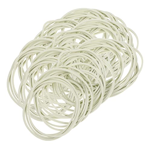 VILLCASE 1tasche Gummibänder Für Büro Und Elastische Bindebänder Weiß Durchmesser Vielseitige Verwendung Für Bastelarbeiten Und von VILLCASE