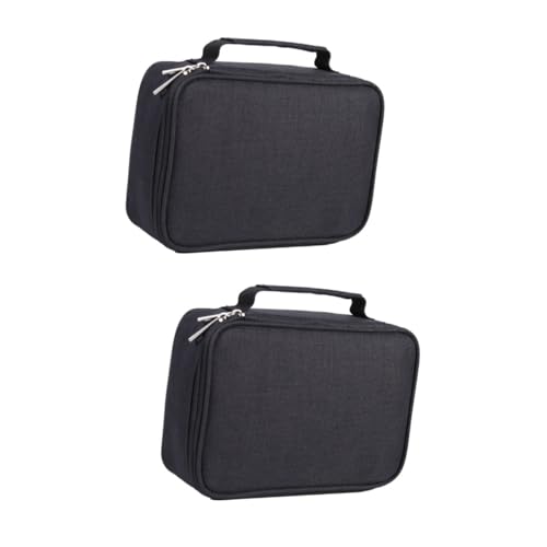 VILLCASE 2 Stück 72 Makeup Tasche Kosmetiktasche für geldgeschenke Geburtstag schminktasche kassenrollen Mäppchen Bleistiftbeutel für Mädchen groß Aufbewahrungstasche Reißverschluss Reisen von VILLCASE