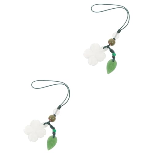 VILLCASE 2 Stück Blattförmiger Charm Anhänger Dekorativer Schlüsselanhänger für Diy Schmuckgestaltung für Taschen Handys Wohnaccessoires Elegantes Natürliches Design für Persönliche von VILLCASE