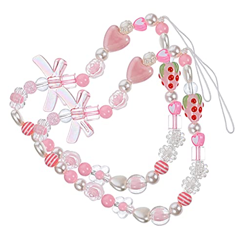 VILLCASE 2 Stück Telefon Lanyard mit Perlen Stilvolle Handgelenkschlaufe für Handys Kreative Handy Kette für Damen Leicht Robust Strap VILLCASE 2 Stück Telefon Lanyard mit Perlen Stilvolle Handgelenkschlaufe für Handys Kreative Handy Kette für Damen Leicht Robust Strap von VILLCASE