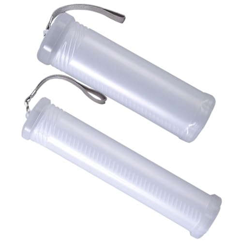 VILLCASE 2 Stück Transparente Multifunktionale Teleskopische Stiftebox aus Kunststoff Leicht Platzsparend als Schreibtisch Organizer und Aufbewahrungsbox für Schule und Büro von VILLCASE