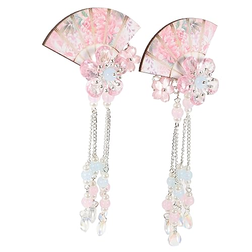 VILLCASE 2st Traditionelle Chinesische Haarnadel Hanfu-haarspange Haarspangen Mit Quasten Scherenschutz Haarschmuck Für Frauen Haarschmuck Für Damen Kristall Mädchen China Sektor von VILLCASE